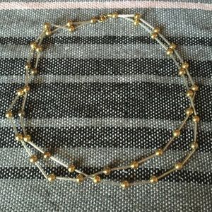 Silver and clear very unique necklace